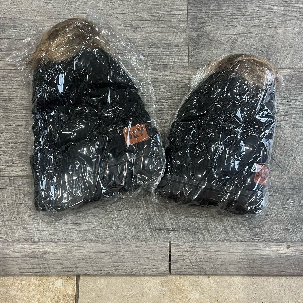 Mini Black Beanie